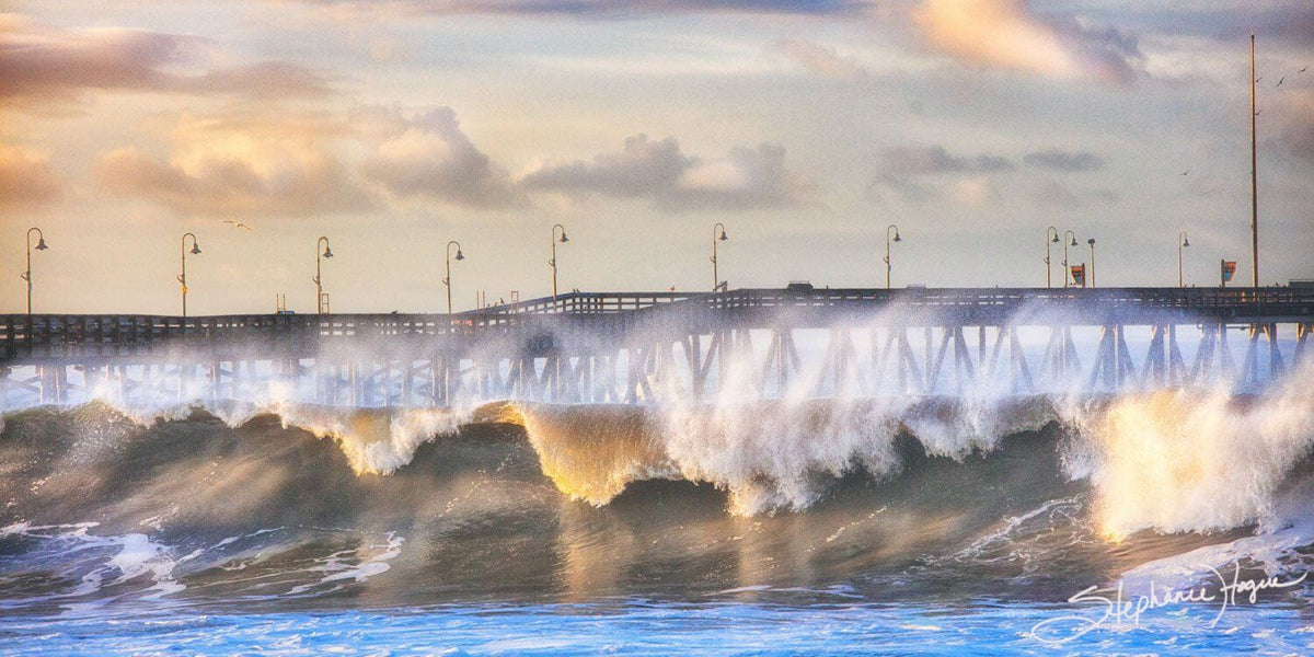 Winter Waves - California Waves Breaking Wall Art Photograph