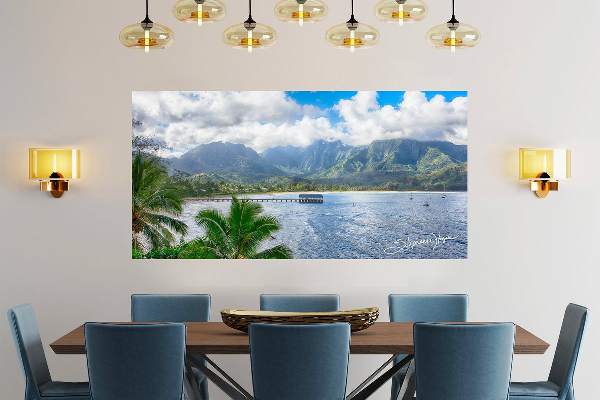 Limited Edition - Hanalei Pier, Kauai - Beach Pareo – MICHAL ART STUDIO  HAWAII