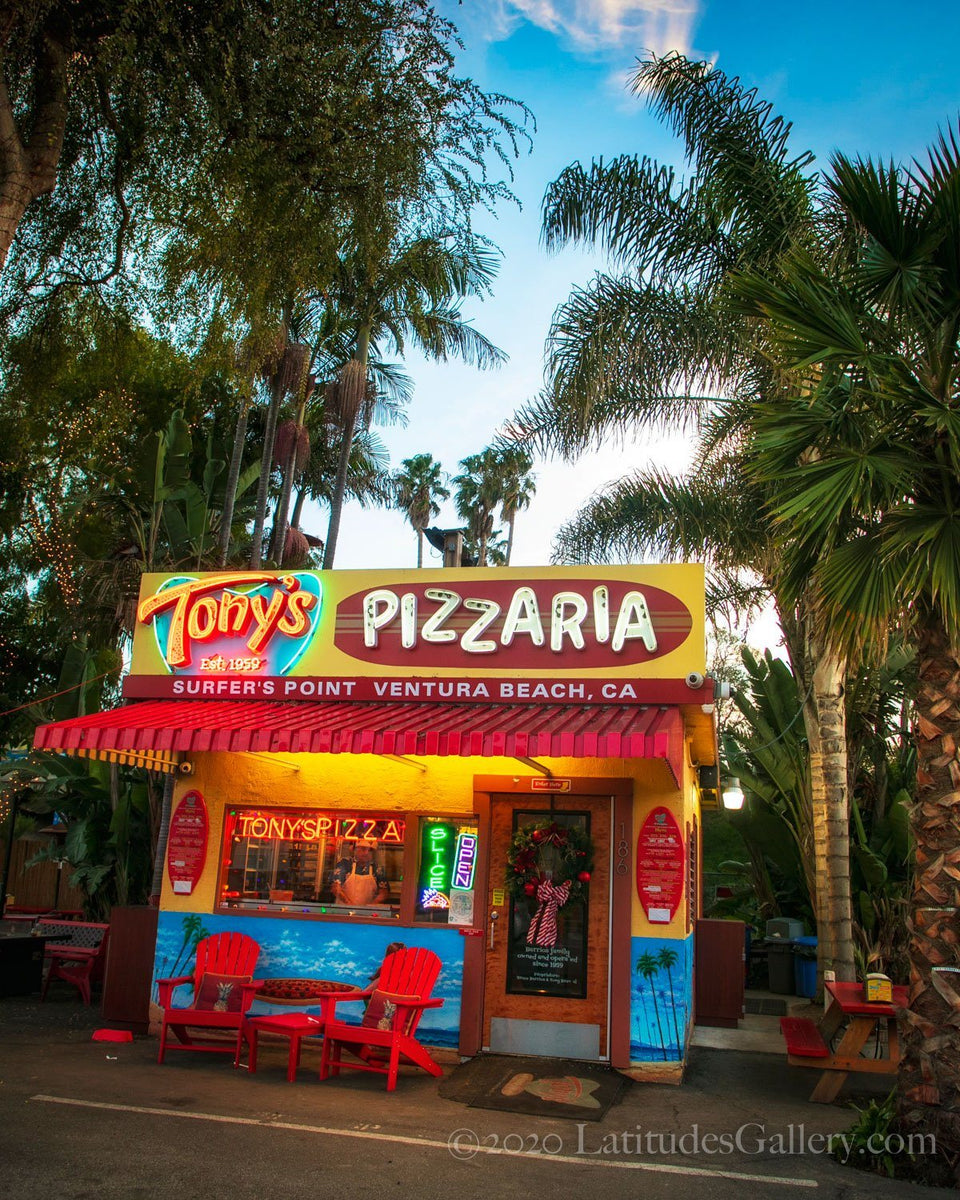 Tony's Pizza, Ventura - Beach Pizza Shop Photograph, CA