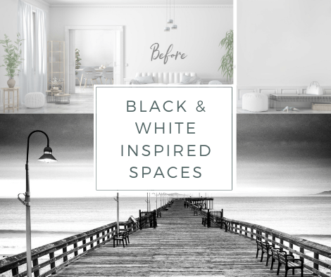 How to Create a Classic Black and White Space