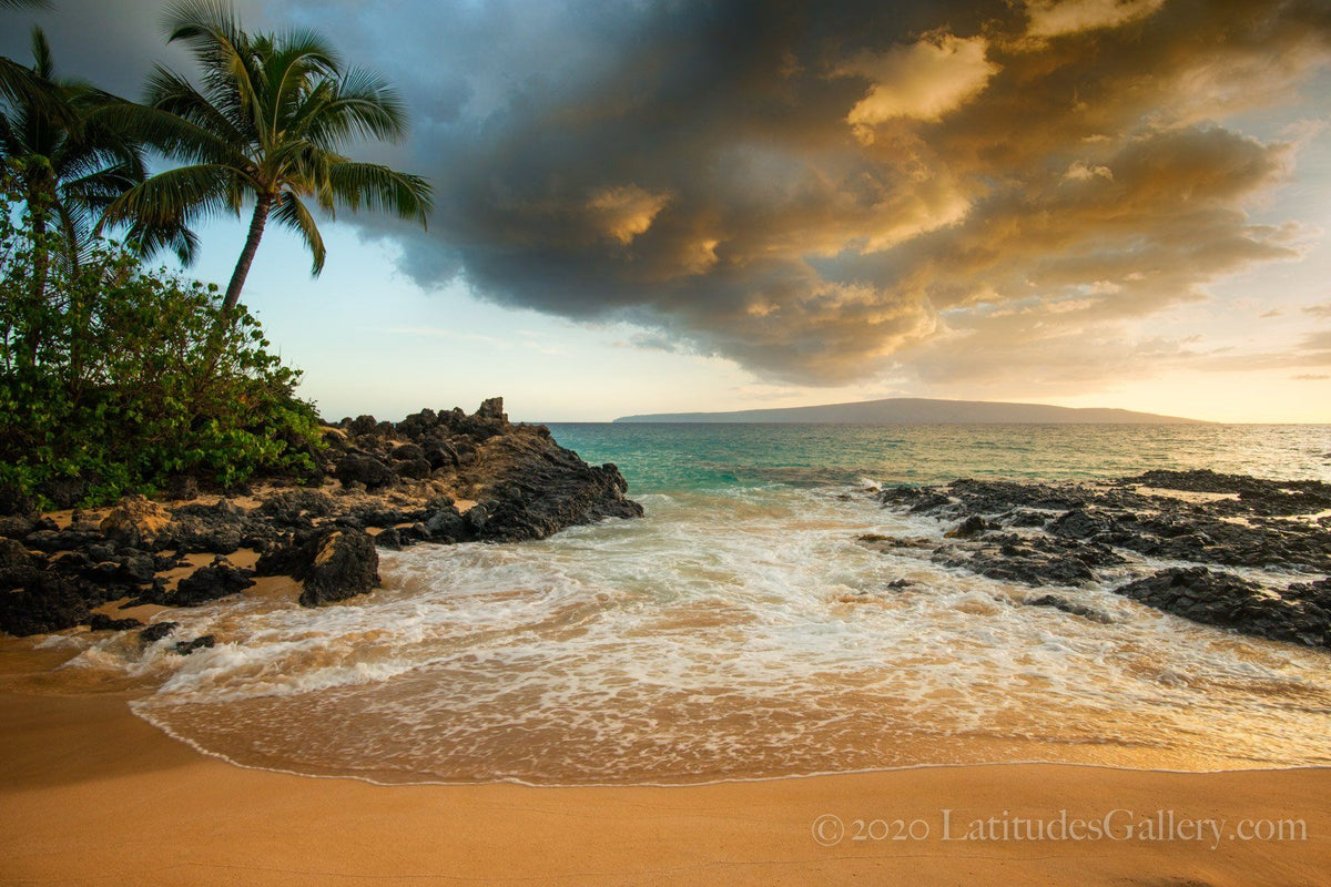 Secret Beach Sunset - Maui, Hawaii Ocean Sunset Photograph – Latitudes ...