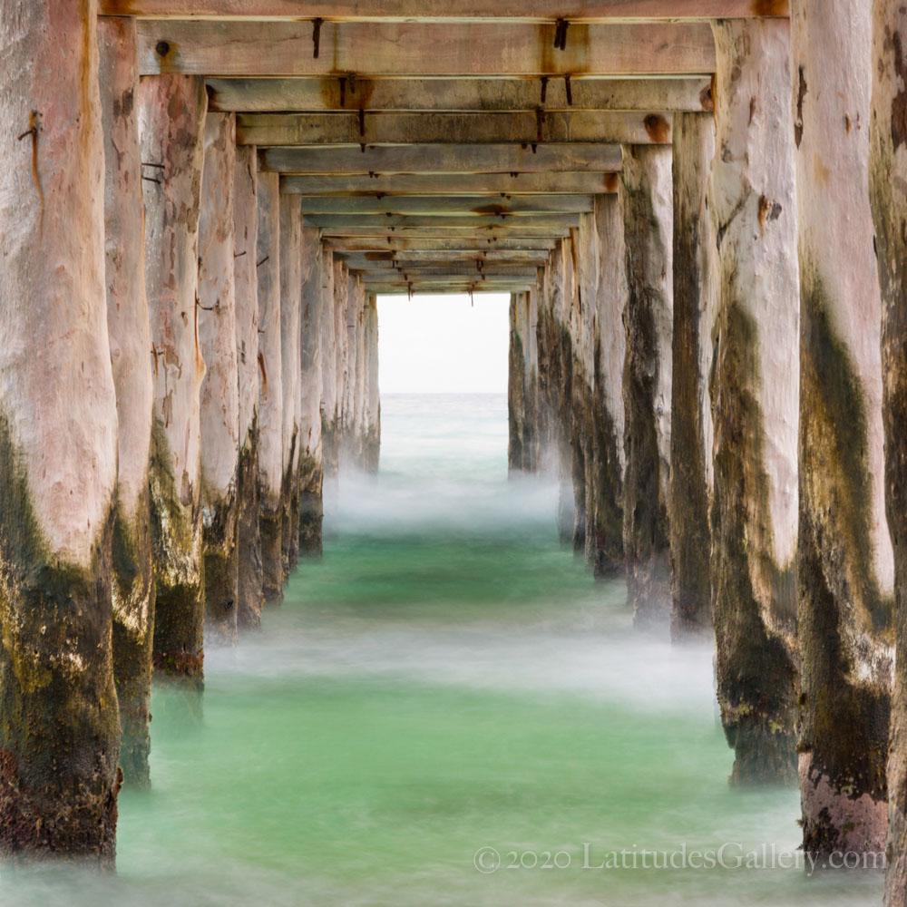"La Playa Pier" - Wood Print