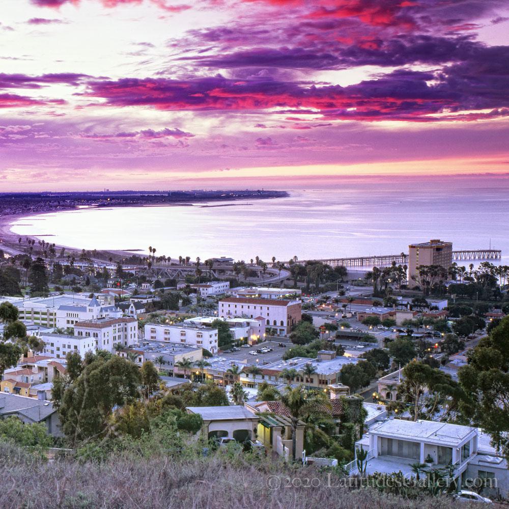 "Ventura Sunrise" - Wood Print