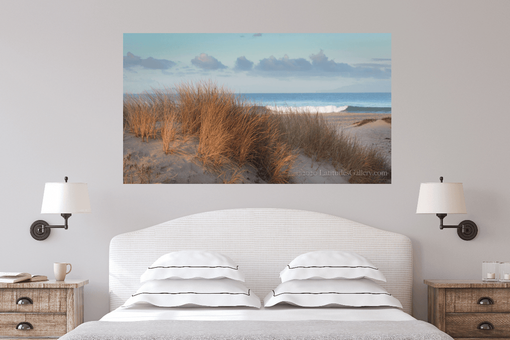Seaside Sunrise - Dunes and Waves at Sunrise Wall Art Photo, CA ...