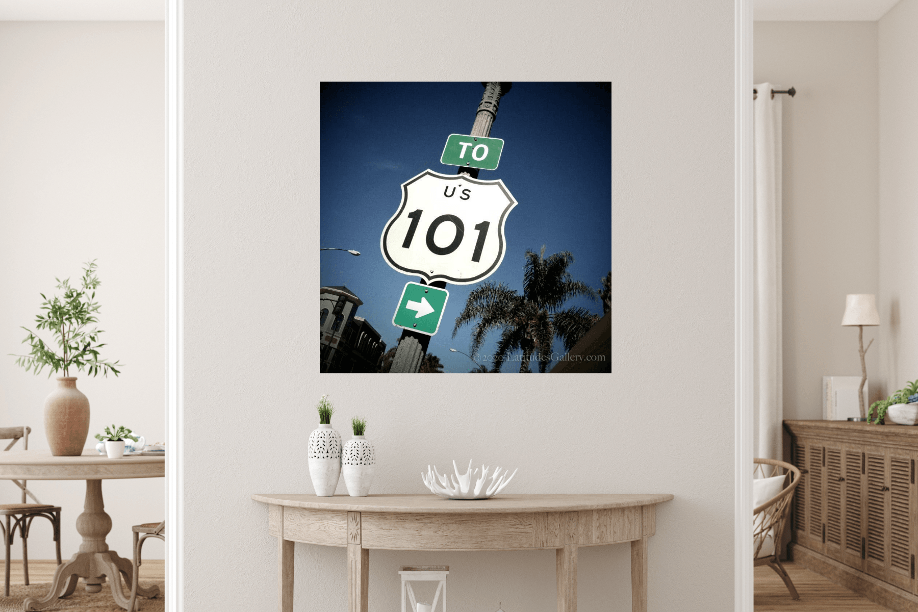 Ca. 101 Sign US 101 - Coastal California Road Sign Fine Art Photograph – Latitudes ...